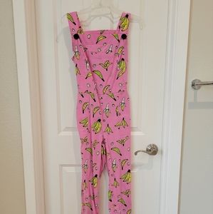 Nooworks pink banana overalls